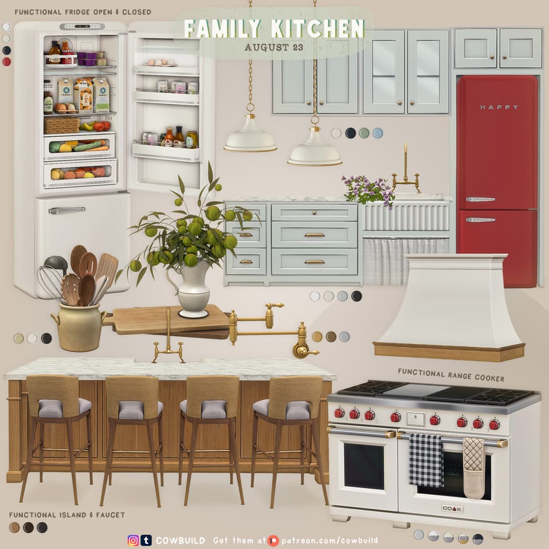 Скриншот мода Сет для кухни Family Kitchen